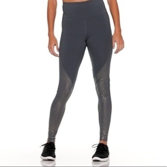 Old Navy Grey And Gold Sparkle Leggings 